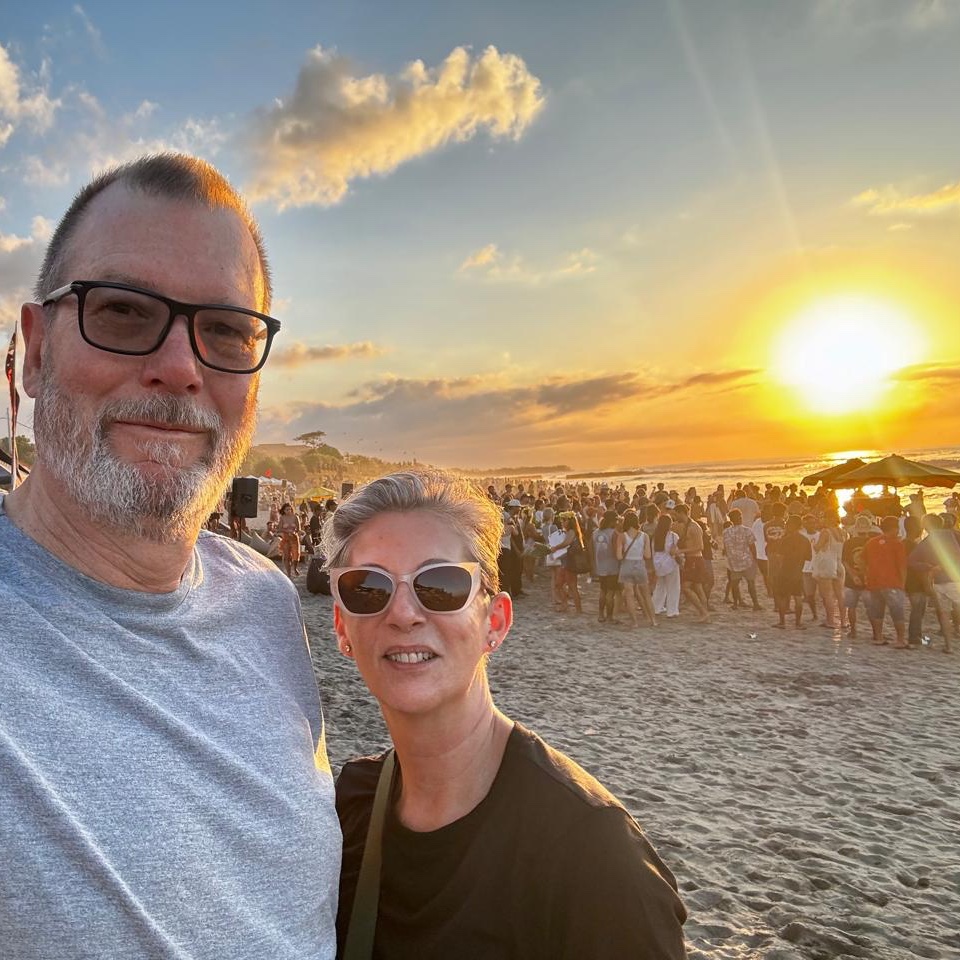 Sunset on Canggu beach